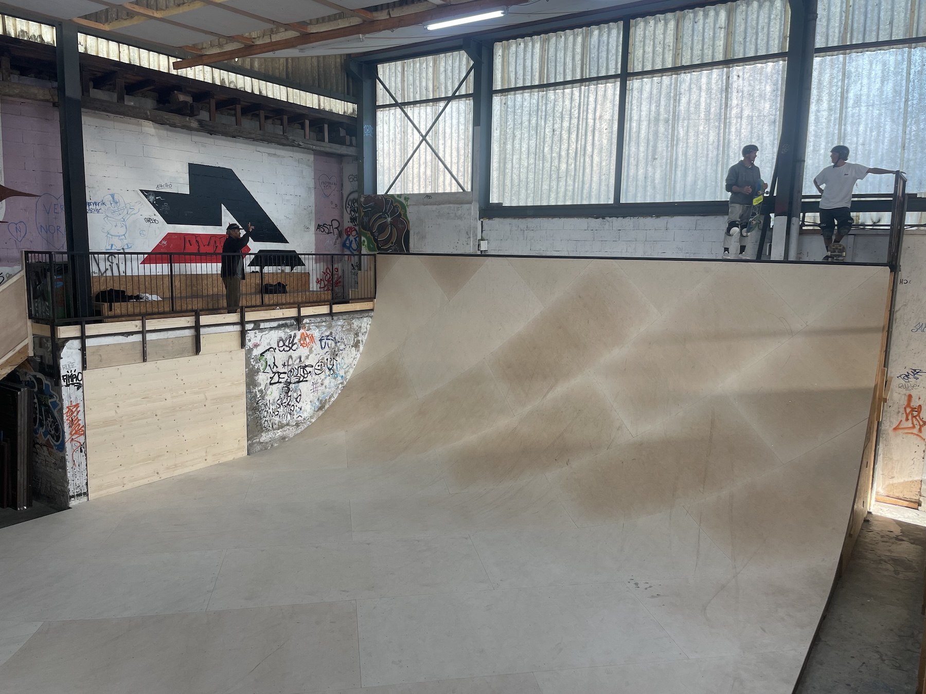 Half-pipe remis à neuf en avril 2025
